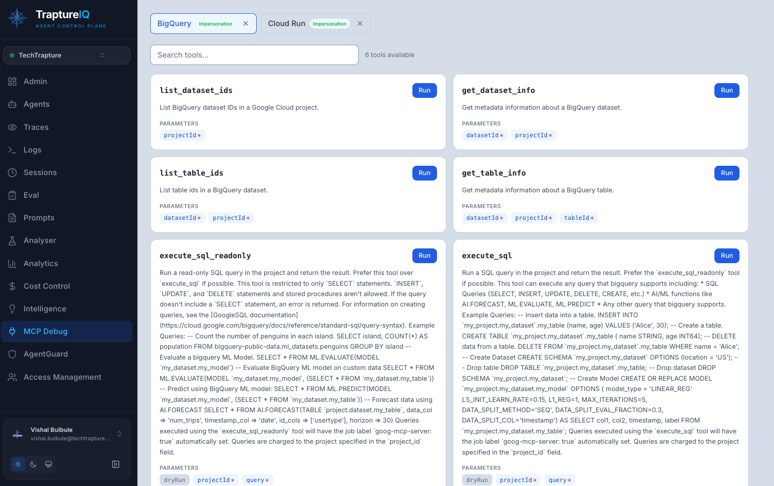 MCP tools list — Replace with actual screenshot
