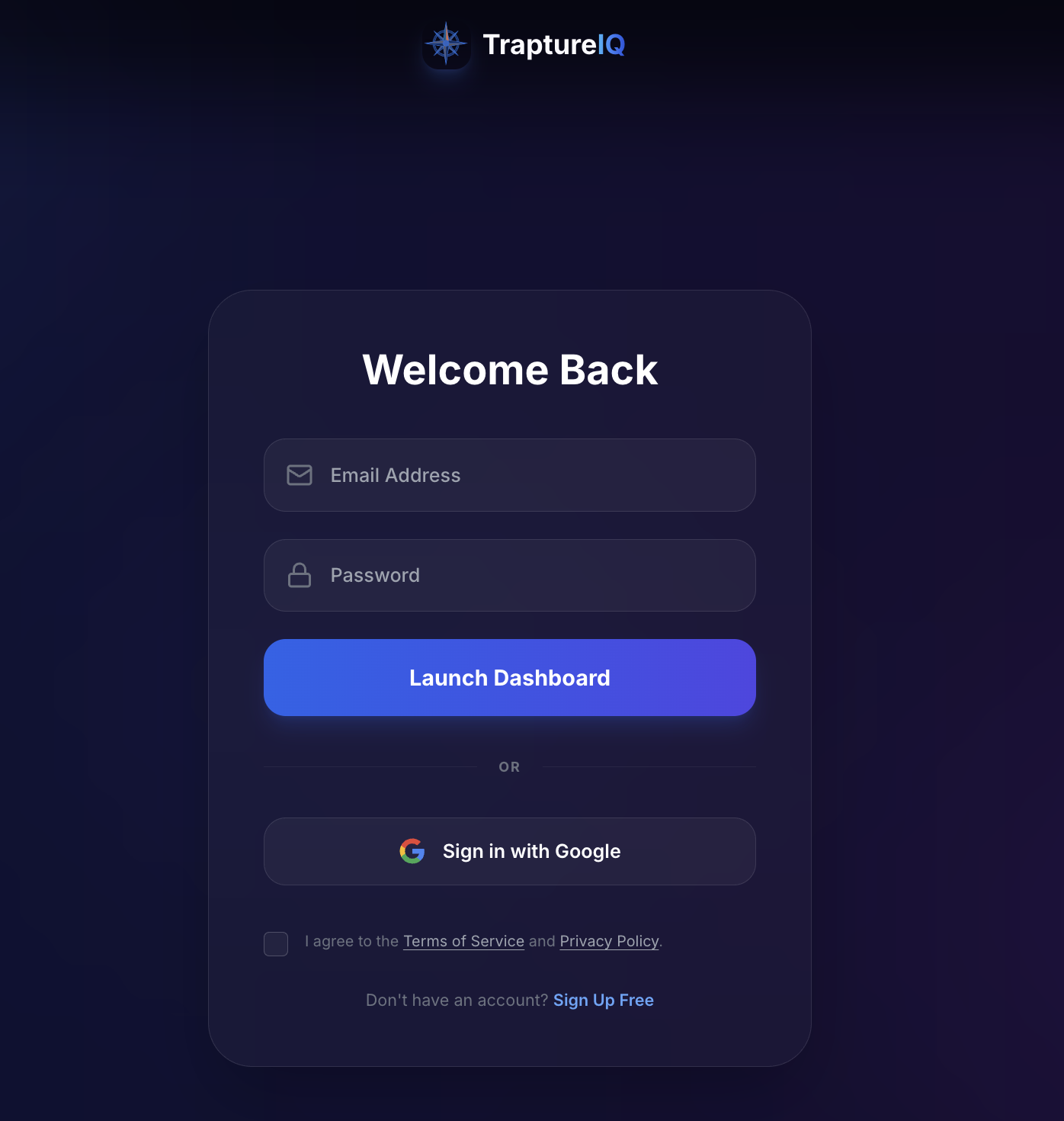 Sign In Page — Replace with actual screenshot